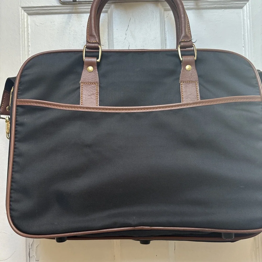 Vintage LARK Luggage Bag Small Suitcase /Briefcase 90s Black Nylon. 14 X‎ 18